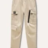 Blukids Pantaloni cargo in cotone stretch ragazzo- Pantaloni