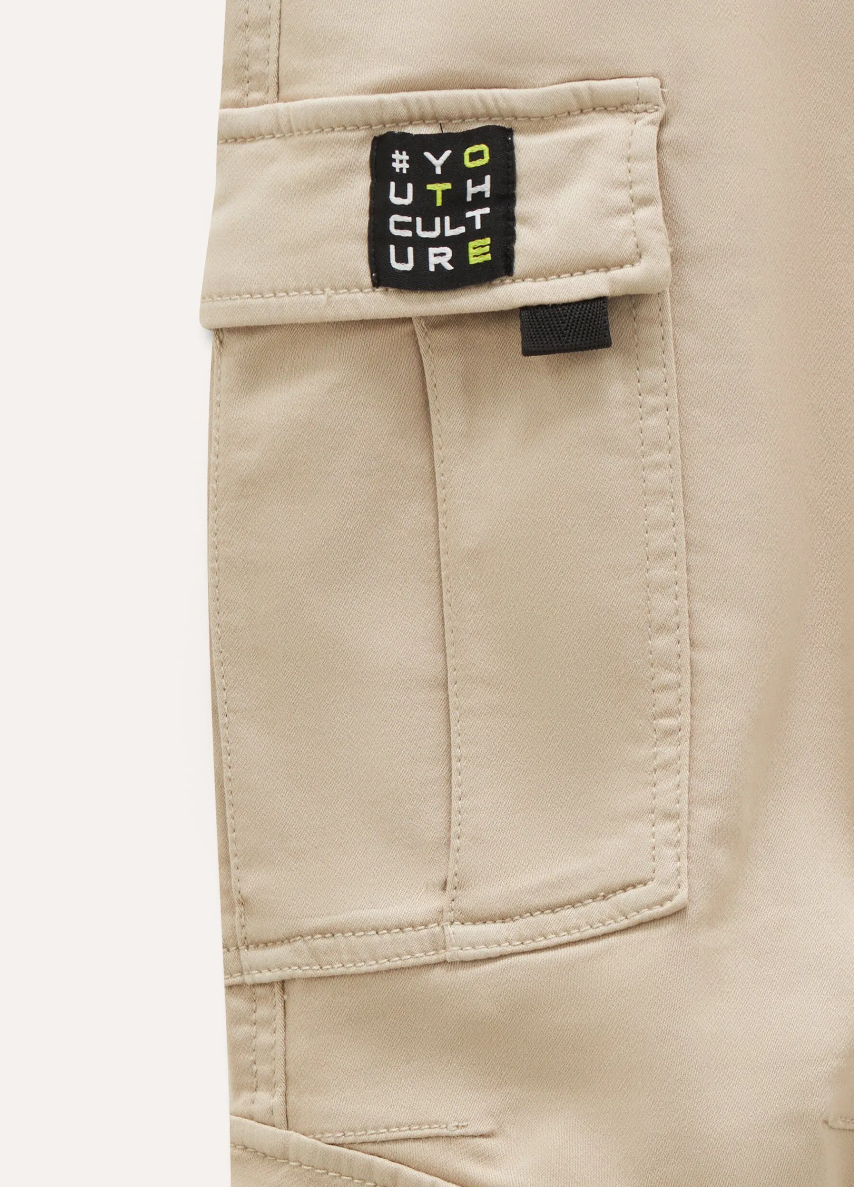 Blukids Pantaloni cargo in cotone stretch ragazzo- Pantaloni