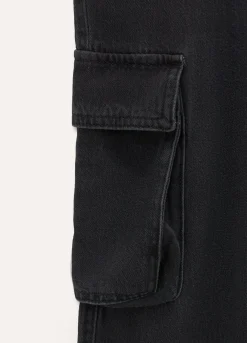 Blukids Pantaloni cargo in denim di misto cotone ragazzo- Jeans