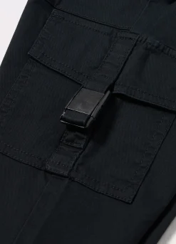 Blukids Pantaloni cargo in twill di cotone stretch ragazzo- Pantaloni