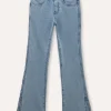 Blukids Pantaloni flare fit in denim di misto cotone ragazza- Jeans