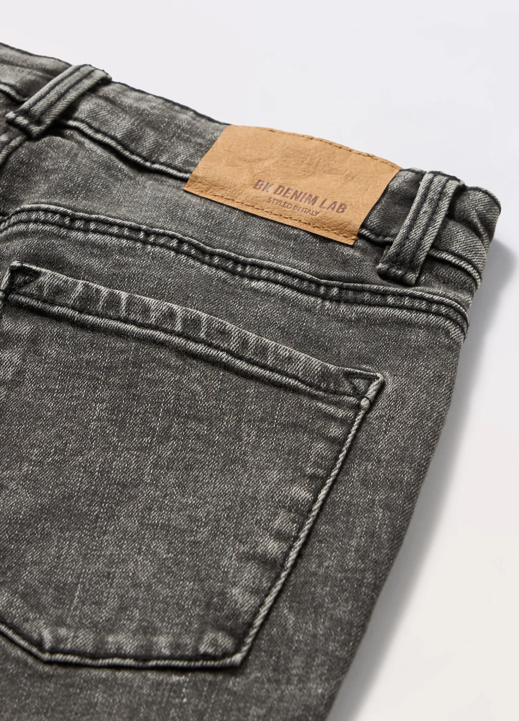 Blukids Pantaloni flare fit in denim di cotone stretch ragazza- Jeans