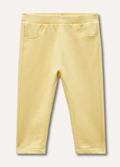 Blukids Pantaloni in cotone stretch neonata- Pantaloni
