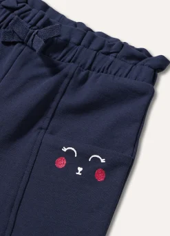 Blukids Pantaloni in cotone stretch neonata- Pantaloni