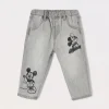 Blukids Pantaloni in denim di cotone neonato- Pantaloni