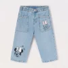 Blukids Pantaloni in denim di misto cotone neonata- Jeans