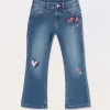 Blukids Pantaloni in denim di misto cotone bambina- Pantaloni