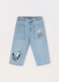 Blukids Pantaloni in denim di misto cotone neonata- Jeans