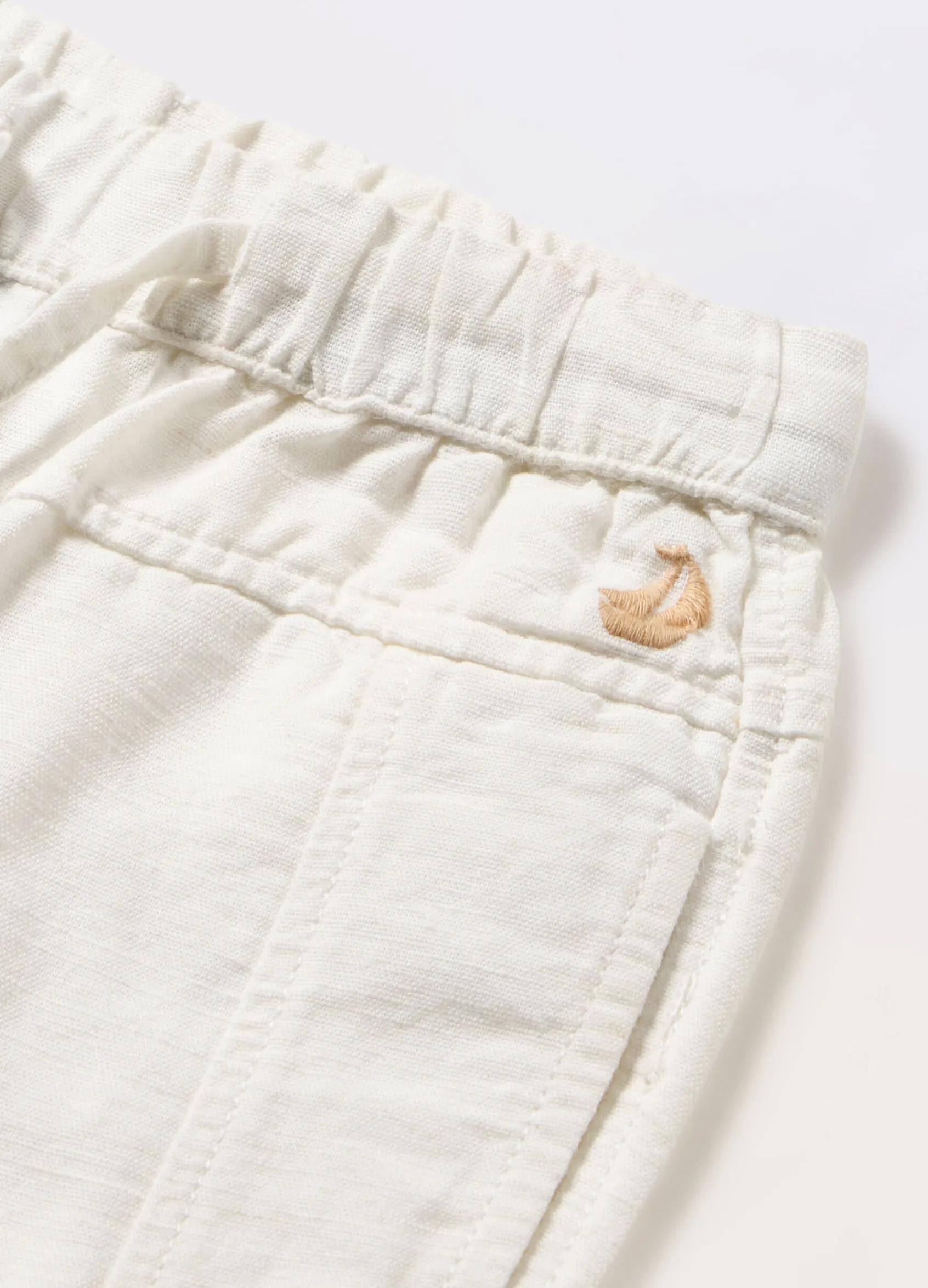 Blukids Pantaloni in misto lino neonato- Pantaloni