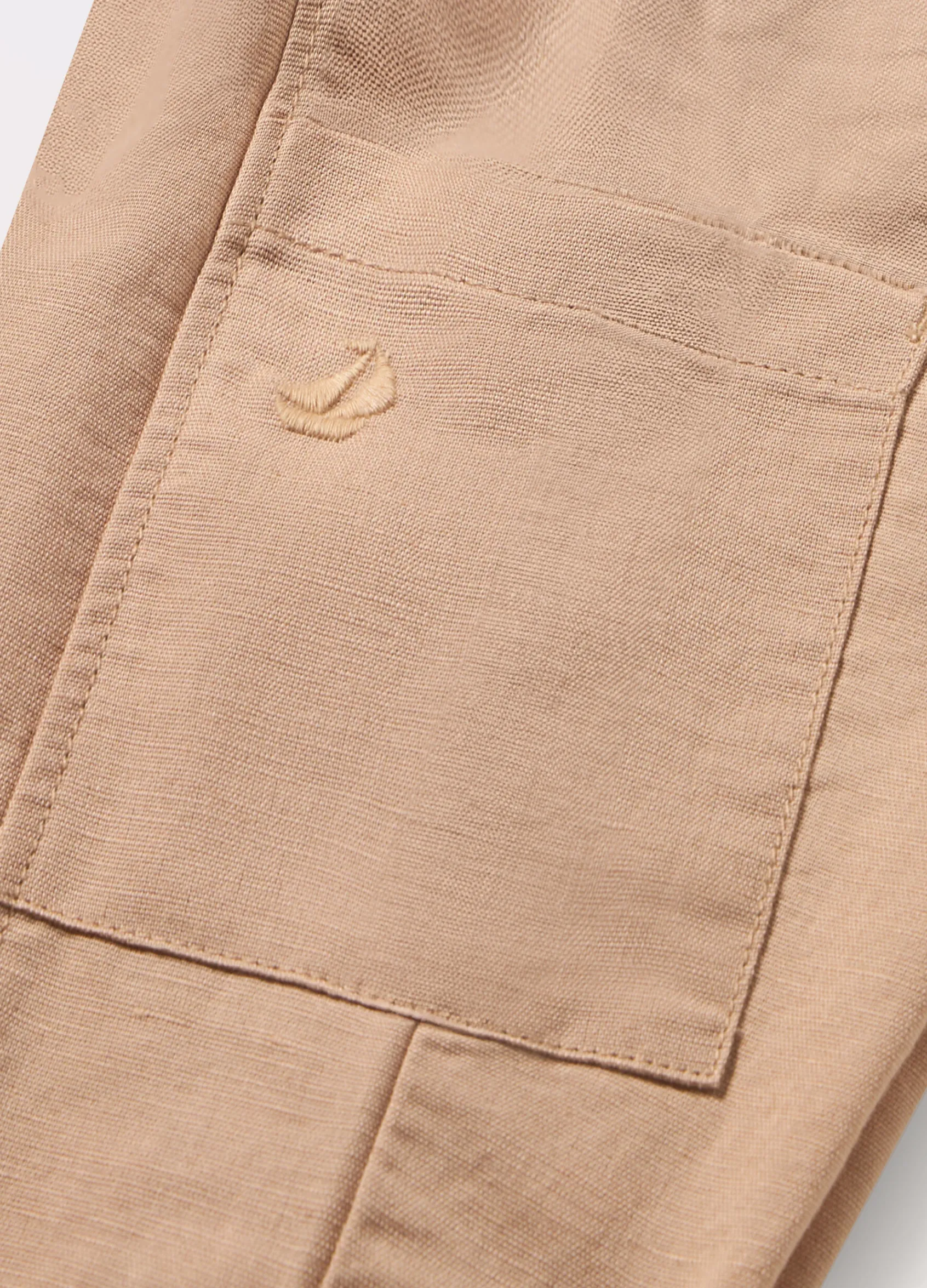 Blukids Pantaloni in misto lino neonato- Pantaloni