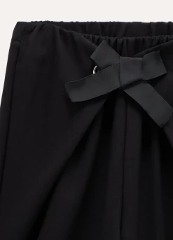 Blukids Pantaloni in misto viscosa con fiocco ragazza- Pantaloni