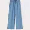 Blukids Pantaloni in pura lyocell ragazza- Pantaloni