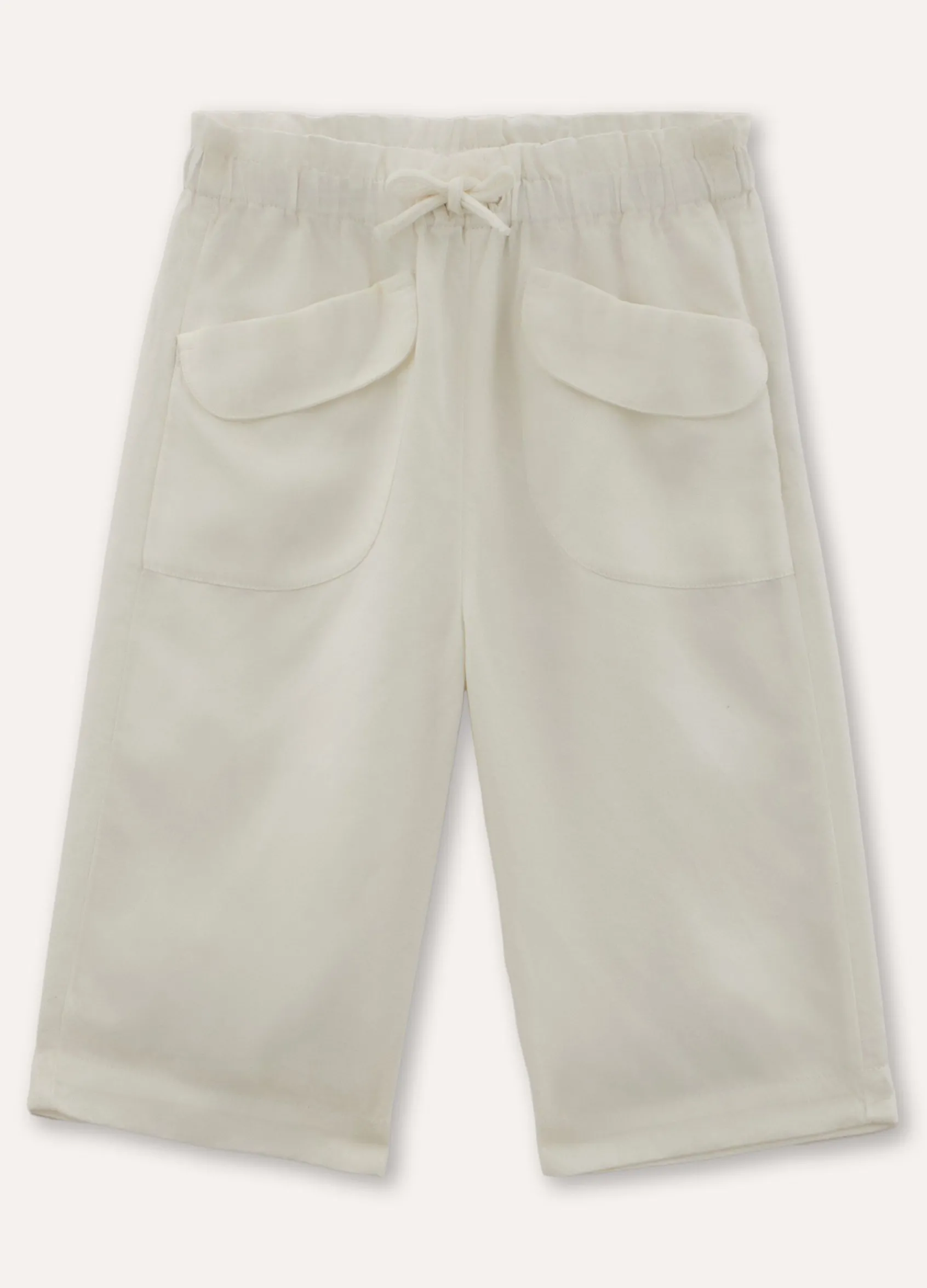 Blukids Pantaloni in pura lyocell neonata- Pantaloni