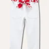 Blukids Pantaloni in puro cotone con cintura in vita neonata- Pantaloni
