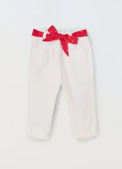 Blukids Pantaloni in puro cotone neonata- Pantaloni
