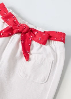 Blukids Pantaloni in puro cotone neonata- Pantaloni