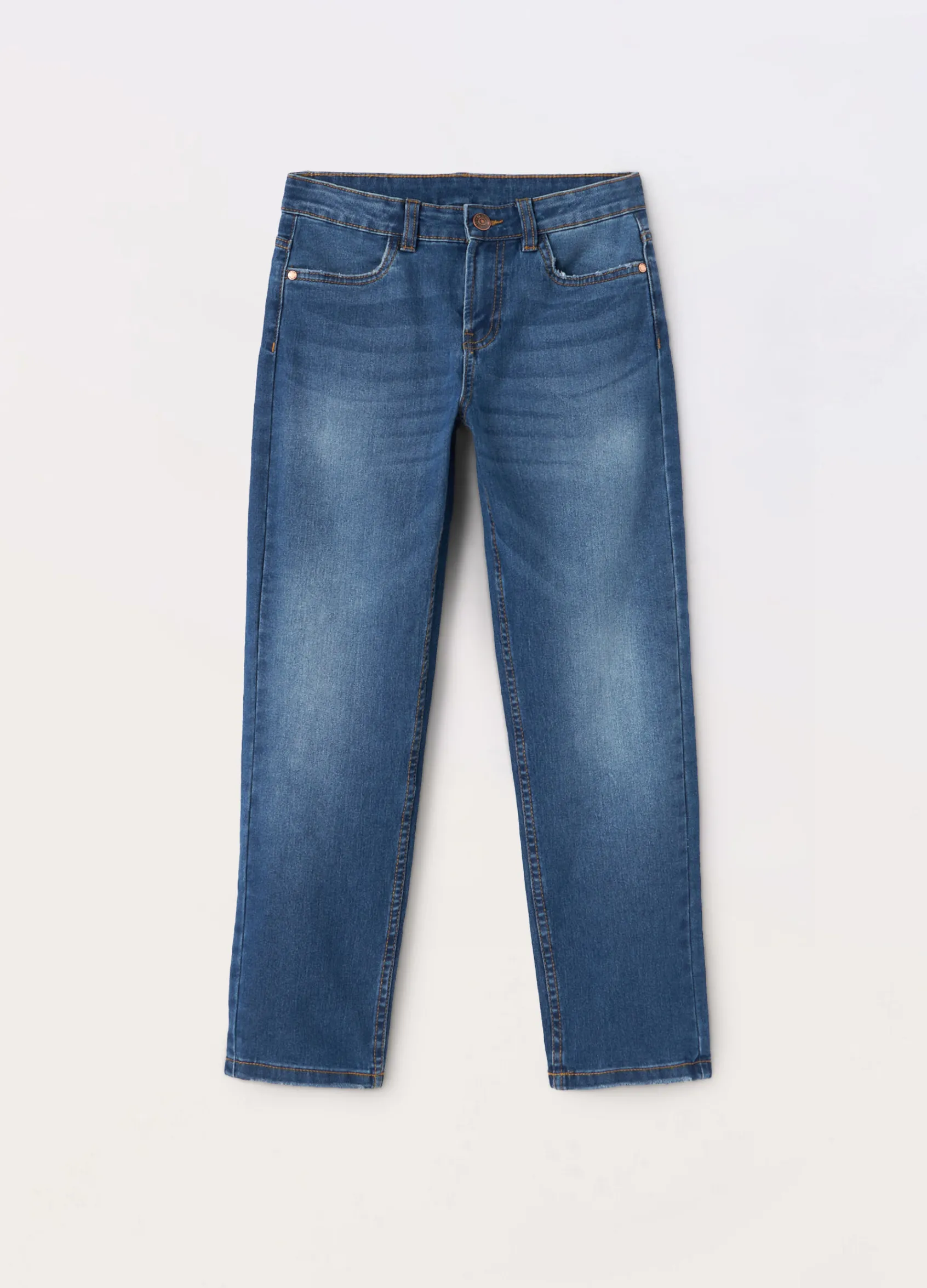 Blukids Pantaloni in stretch denim di misto cotone ragazzo- Jeans