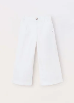 Blukids Pantaloni in twill di cotone stretch bambina- Pantaloni