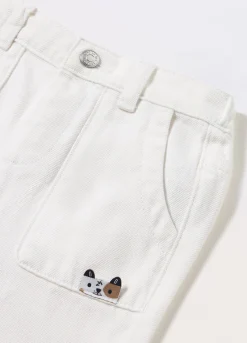 Blukids Pantaloni in twill di puro cotone neonato- Pantaloni