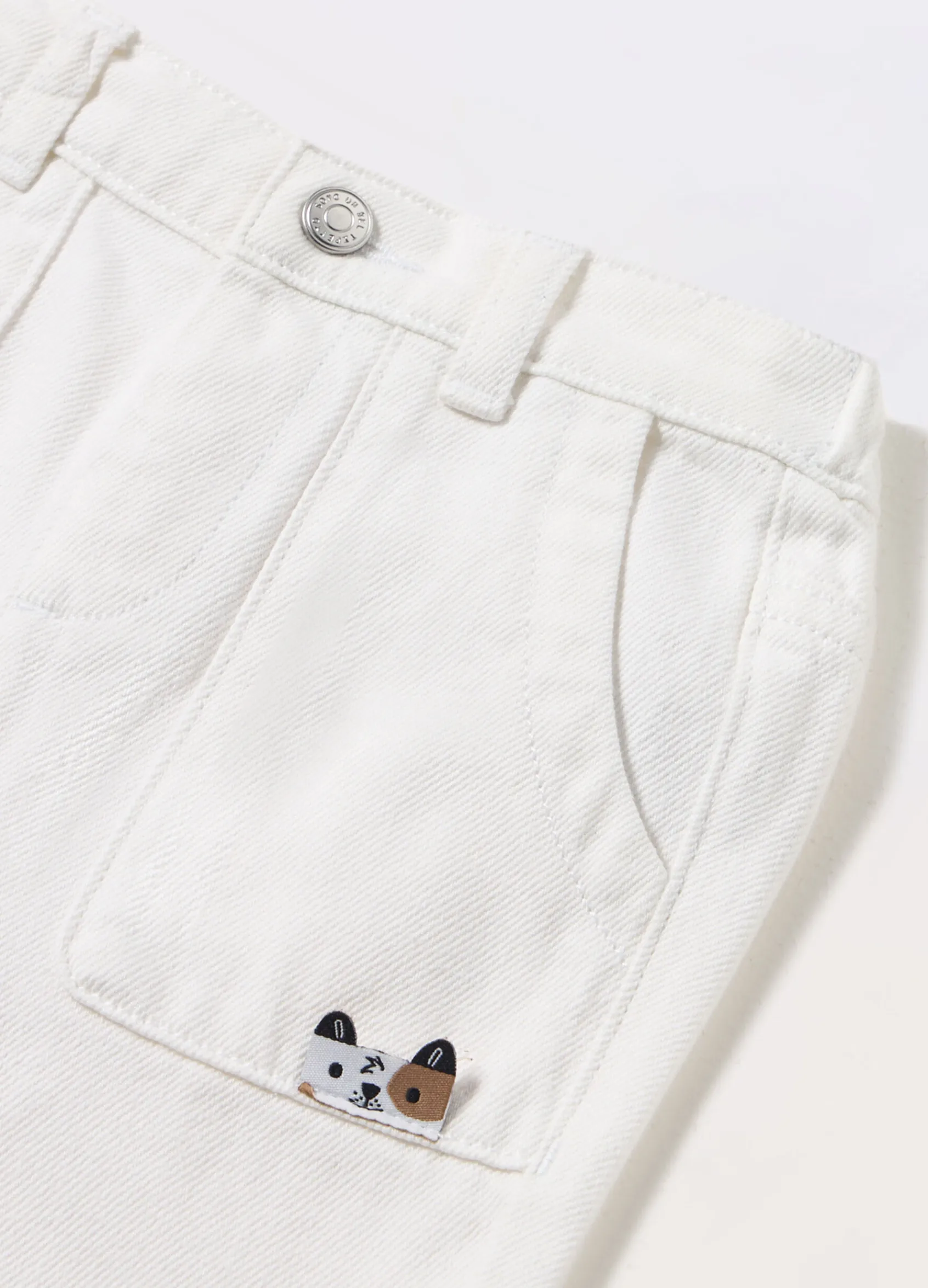 Blukids Pantaloni in twill di puro cotone neonato- Pantaloni