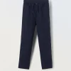 Blukids Pantaloni lunghi in misto lino ragazzo- Pantaloni
