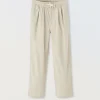 Blukids Pantaloni lunghi in misto lino ragazzo- Pantaloni