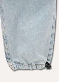 Blukids Pantaloni parachute in denim di puro cotone ragazzo- Jeans