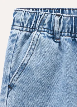Blukids Pantaloni parachute in denim di puro cotone bambino-Bambino Jeans