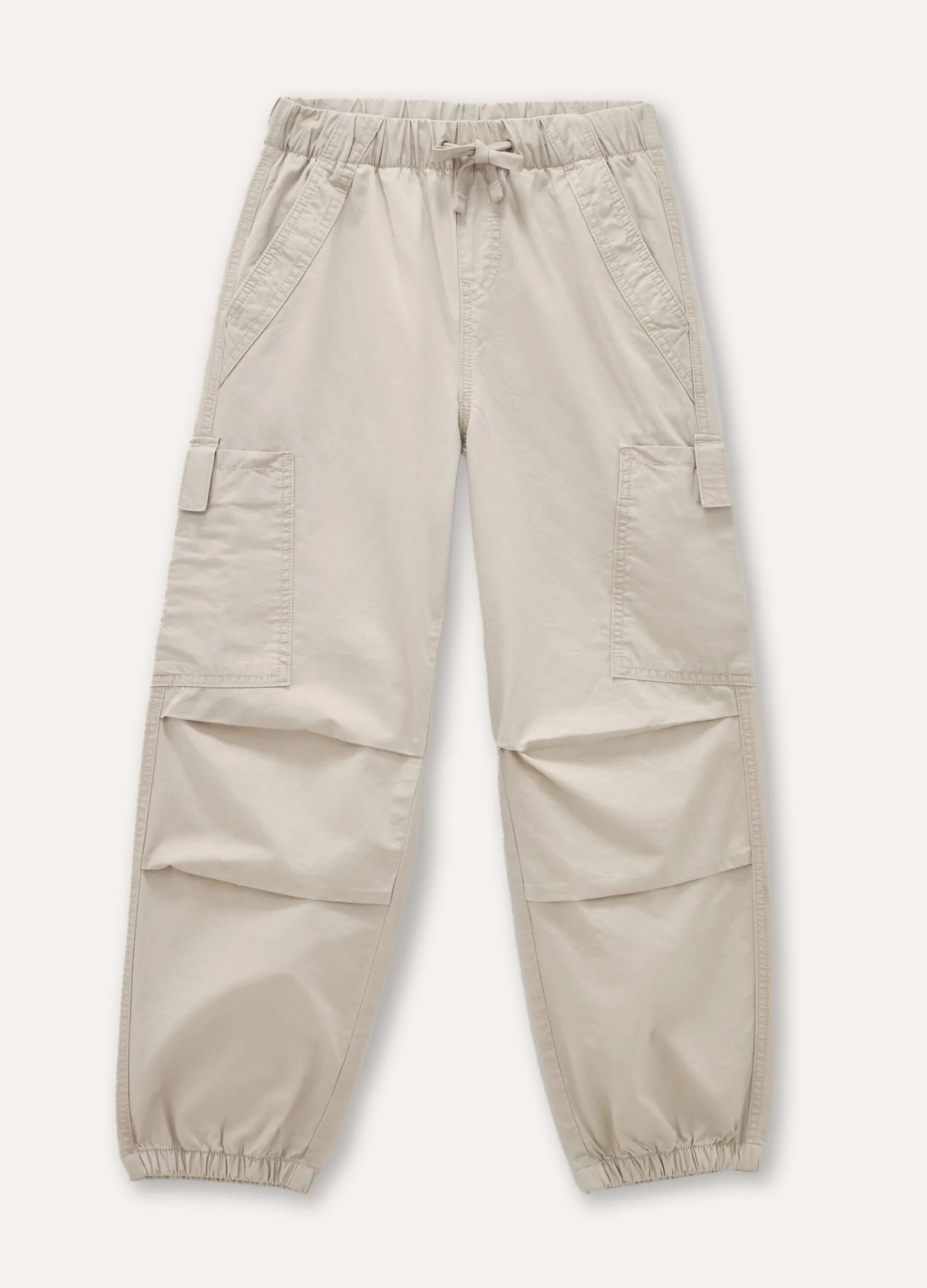 Blukids Pantaloni parachute in puro cotone ragazza- Pantaloni