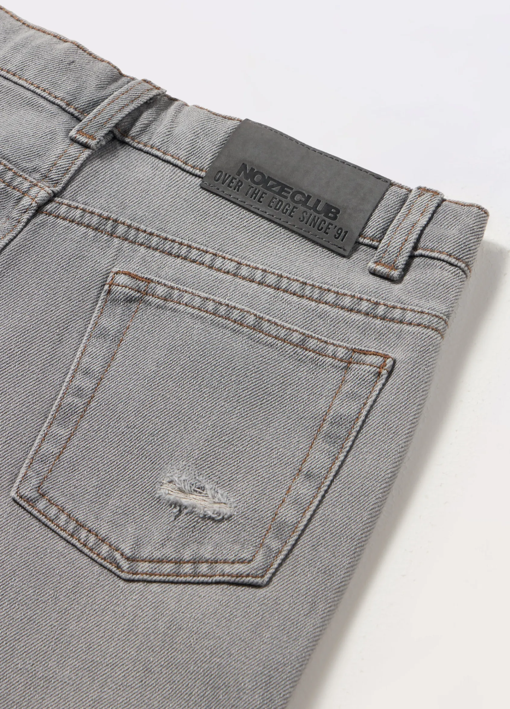 Blukids Pantaloni ripped in denim di misto cotone ragazzo- Jeans