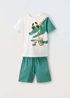 Blukids Pigiama corto in puro cotone bambino-Bambino Pigiami