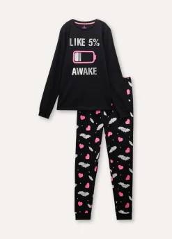Blukids Pigiama lungo in puro cotone ragazza- Pigiami