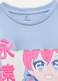 Blukids Pigiama lungo in puro cotone ragazza- Pigiami