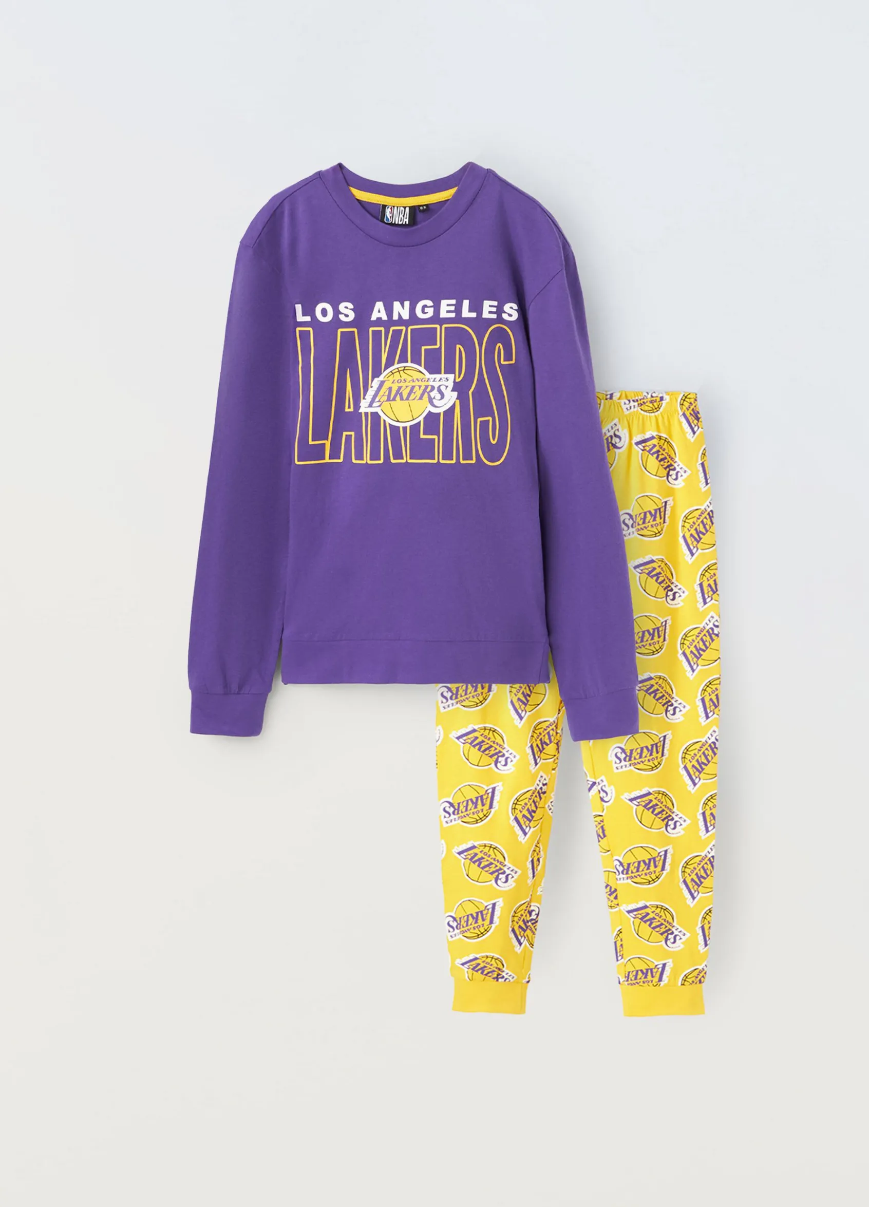 Blukids Pigiama lungo NBA in puro cotone ragazzo- Pigiami