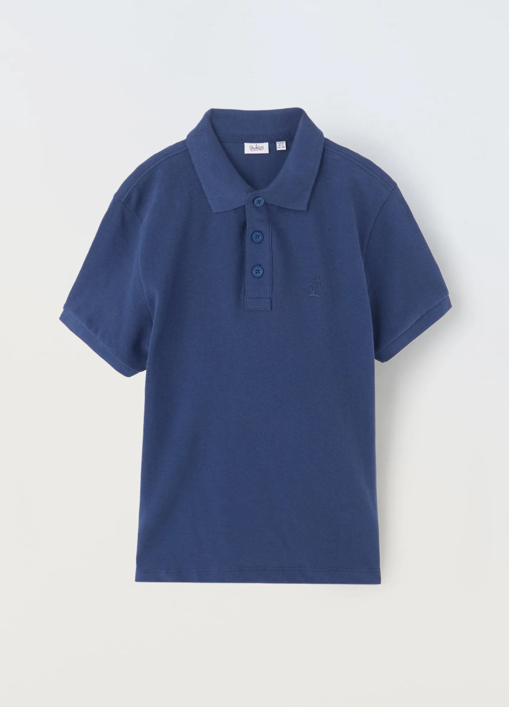 Blukids Polo a maniche corte in puro cotone ragazzo- T-shirt