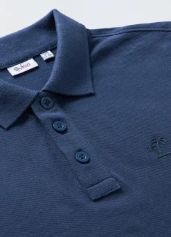 Blukids Polo a maniche corte in puro cotone ragazzo- T-shirt