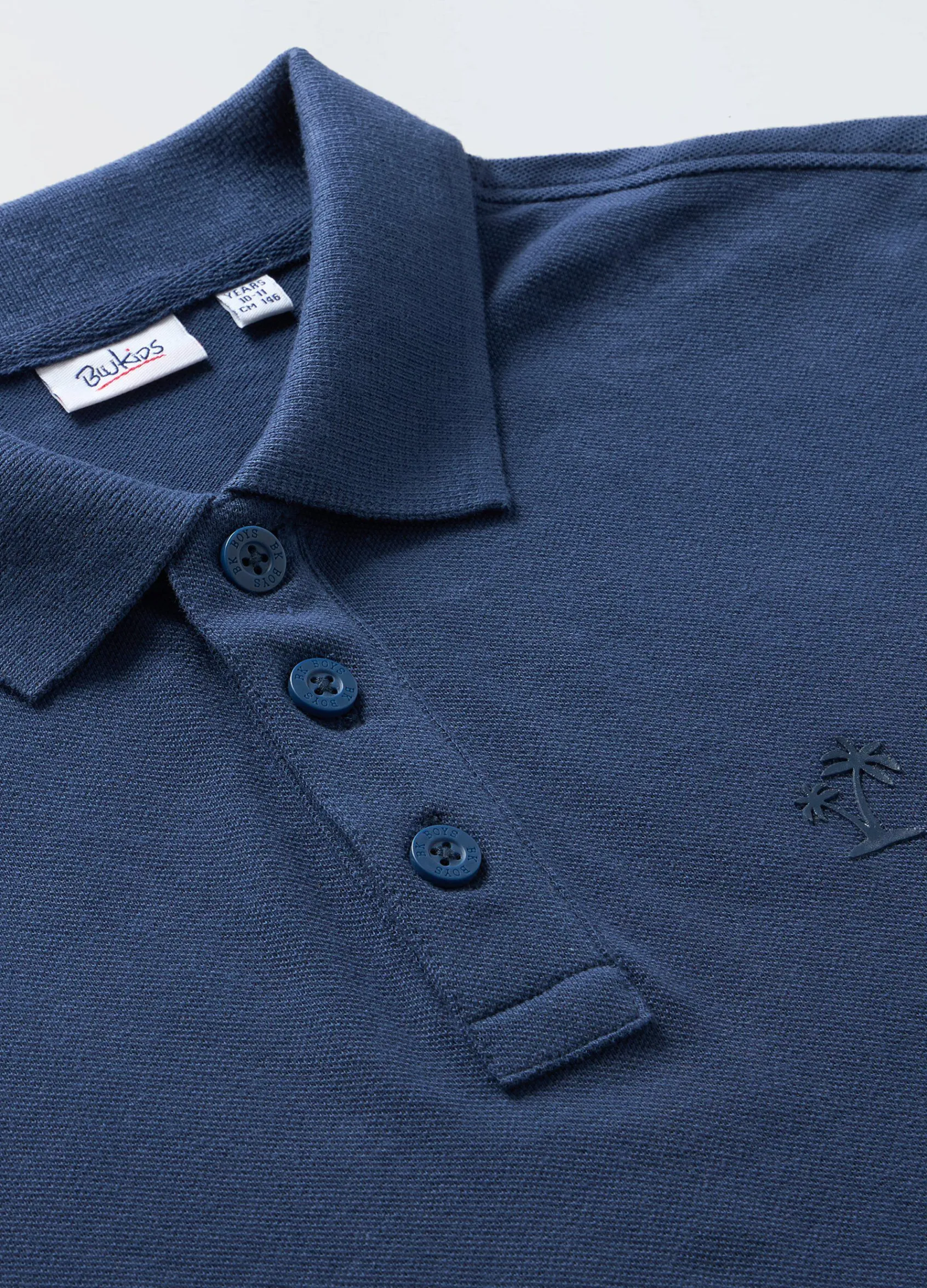 Blukids Polo a maniche corte in puro cotone ragazzo- T-shirt