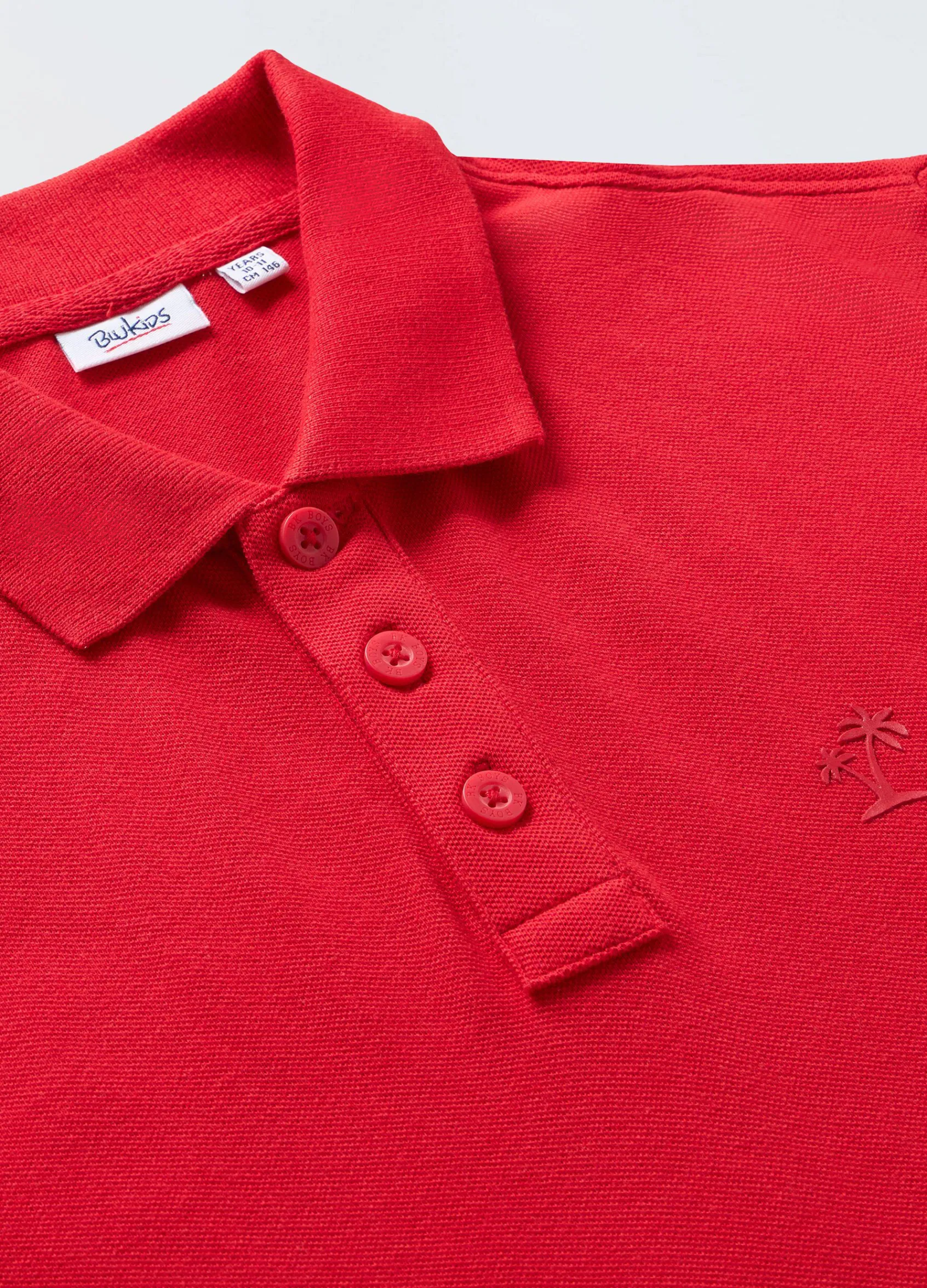 Blukids Polo a maniche corte in puro cotone ragazzo- T-shirt