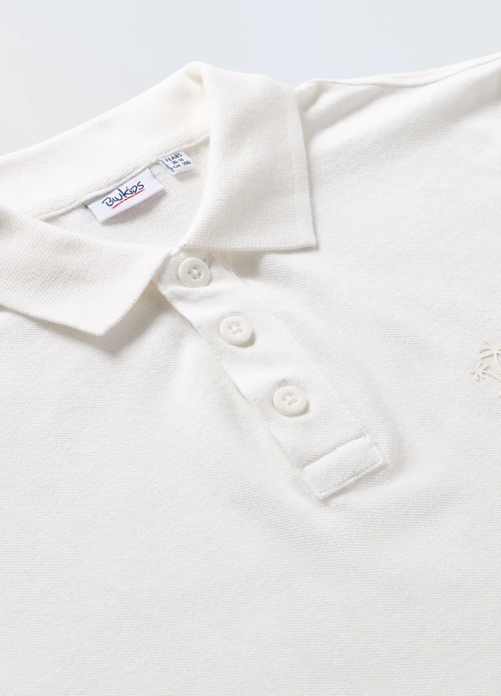 Blukids Polo a maniche corte in puro cotone ragazzo- T-shirt