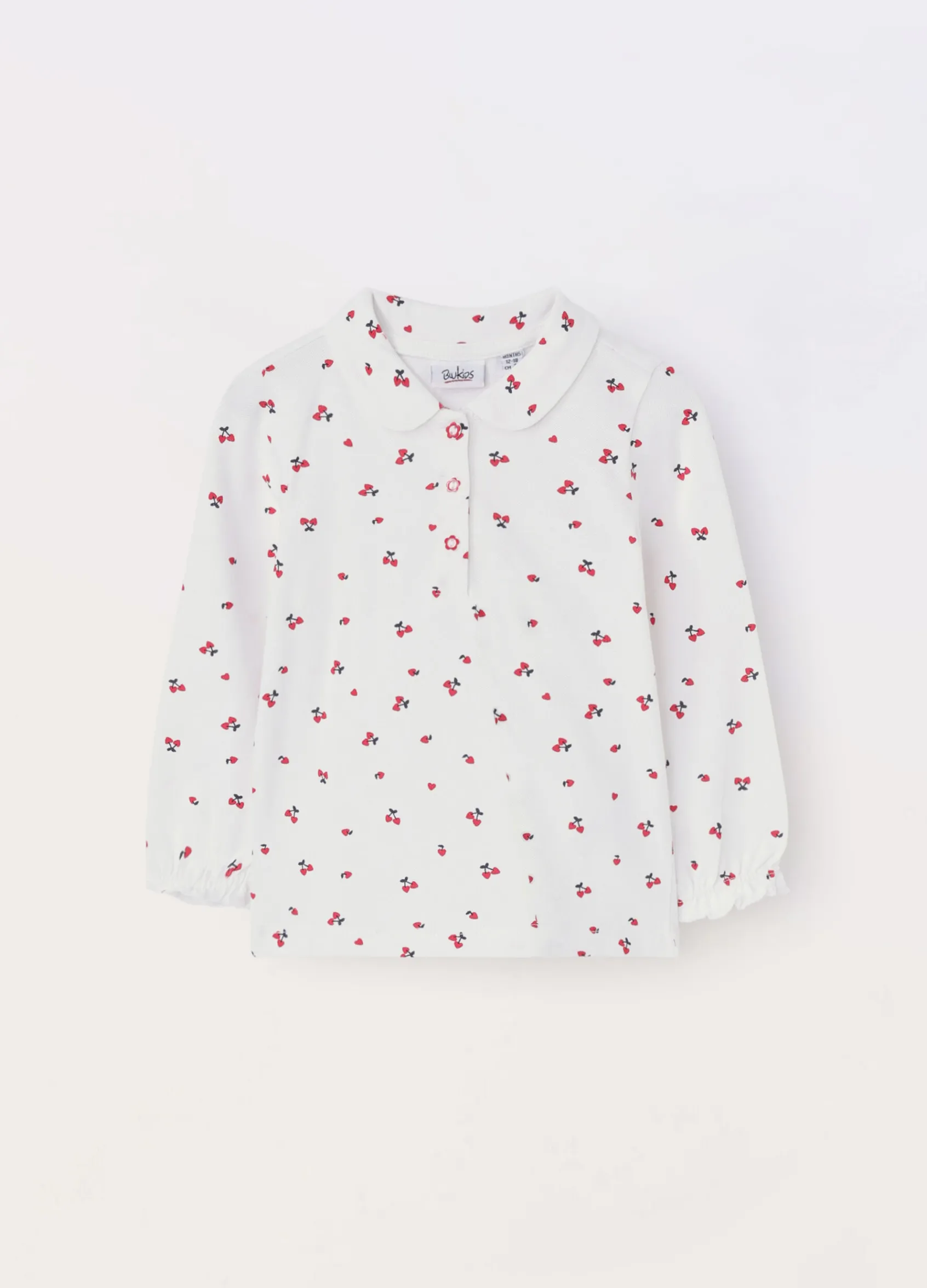 Blukids Polo in cotone piquet stretch neonata- T-shirt