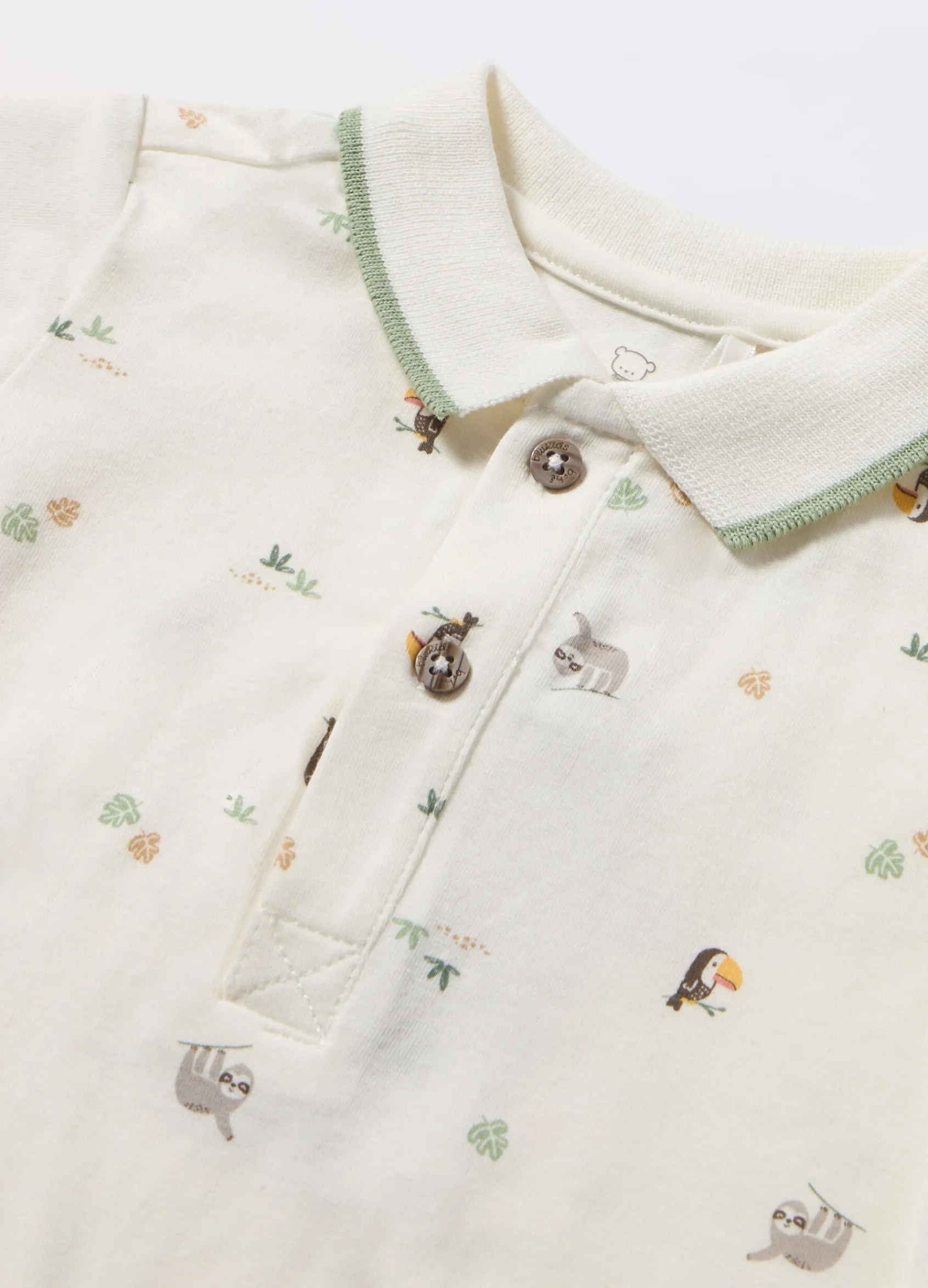 Blukids Polo in jersey di cotone stretch neonato- T-shirt