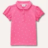 Blukids Polo in piqué di puro cotone neonata- T-shirt
