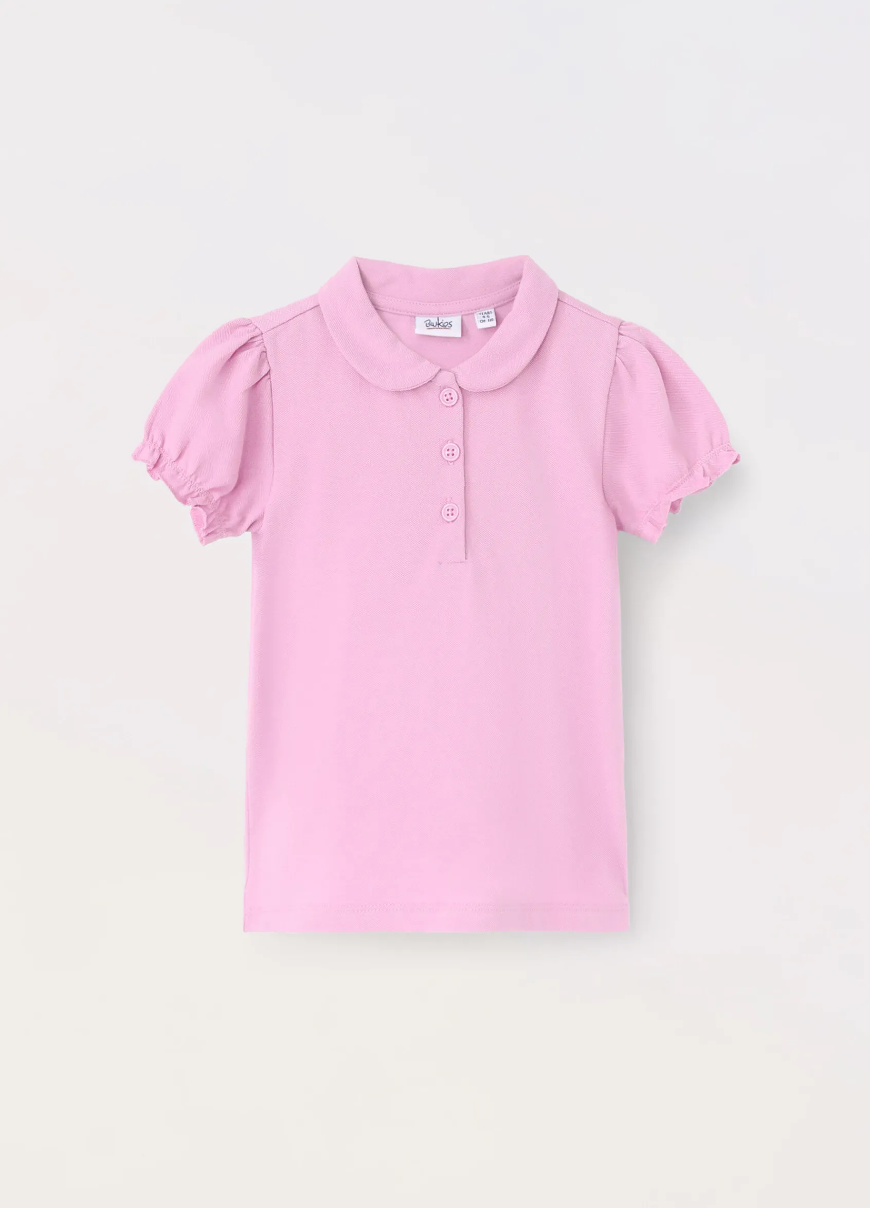 Blukids Polo in puro cotone Piquet bambina- T-shirt