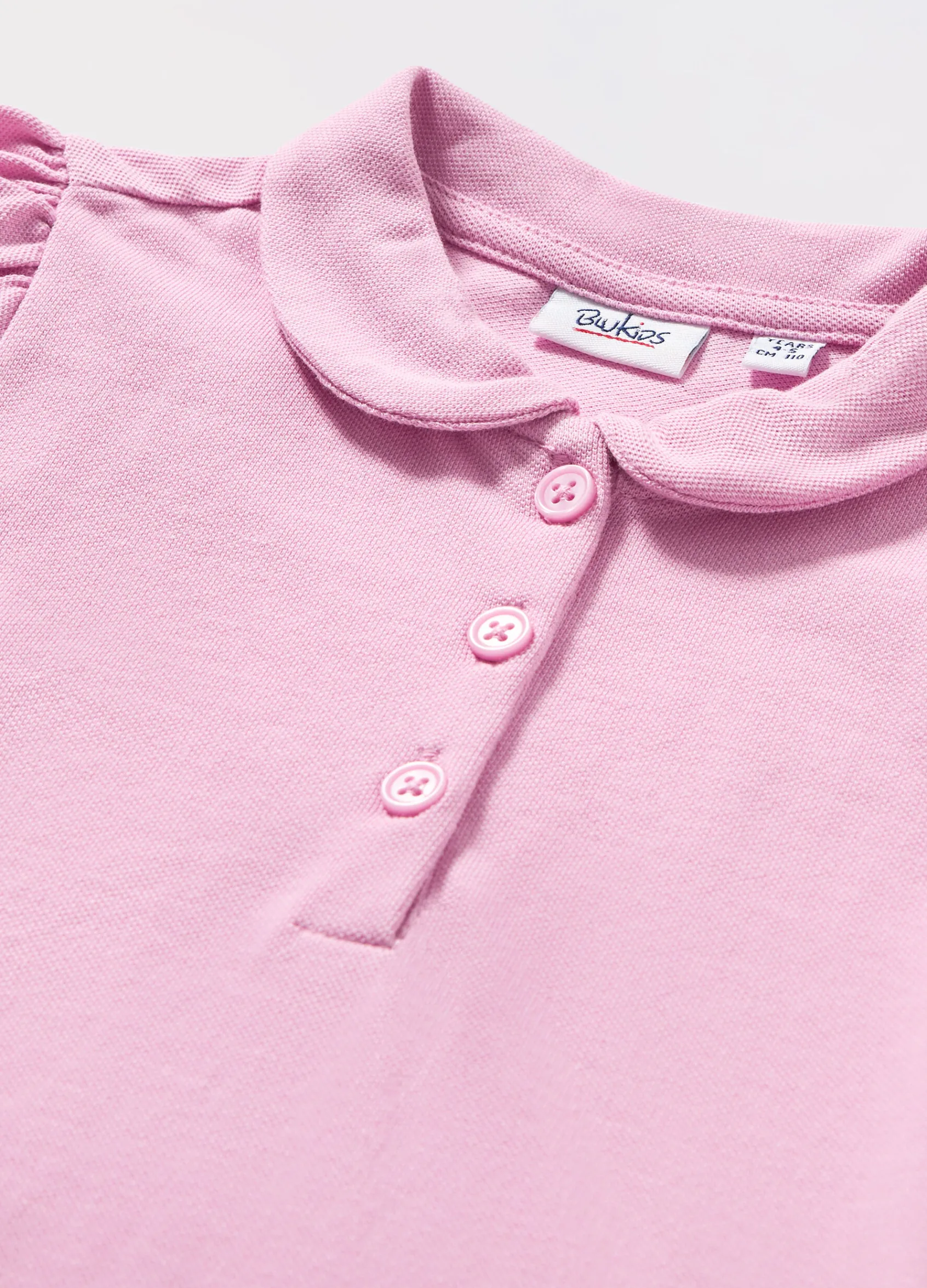 Blukids Polo in puro cotone Piquet bambina- T-shirt
