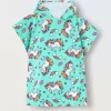 Blukids Poncho da bagno in puro cotone neonata- Costumi