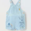 Blukids Salopette in denim di puro cotone neonato- Completini