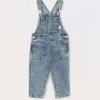 Blukids Salopette in denim di puro cotone neonato- Jeans