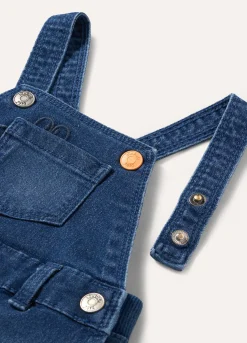 Blukids Salopette in denim neonato- Jeans