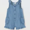 Blukids Salopette in pura lyocell neonata- Completini