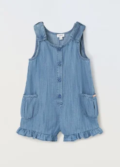 Blukids Salopette in pura lyocell neonata- Completini